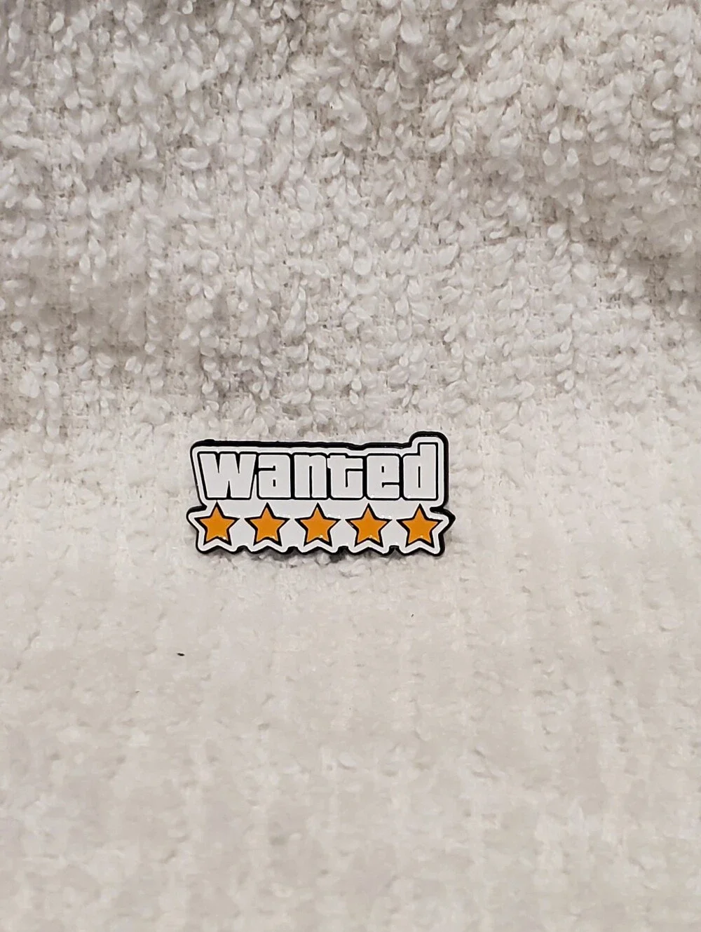 Grand Theft Auto GTA 5 Stars WANTED Iconic Video Game Meme Enamel Pin Brooch